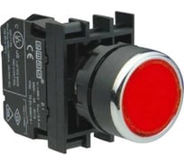 Нажимная круглая кнопка Emas красная, 1НЗ, серия B, 250 В AC, 4 А, B200DK