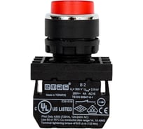 Нажимная кнопка Emas серия B, круглая красная, выступающая, 1НЗ, 250 В AC, 4 А B200HK