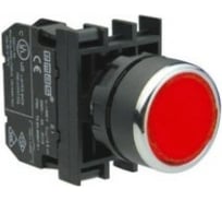 Нажимная круглая кнопка Emas красная, 2НО, серия B, 250 В AC, 4 А, B101DK