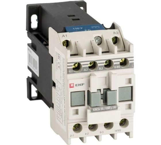 Малогабаритный контактор EKF КМЭп, 9А, 24В, DC, 1NC, PROxima ctr-s-9-24-1nc-p 1
