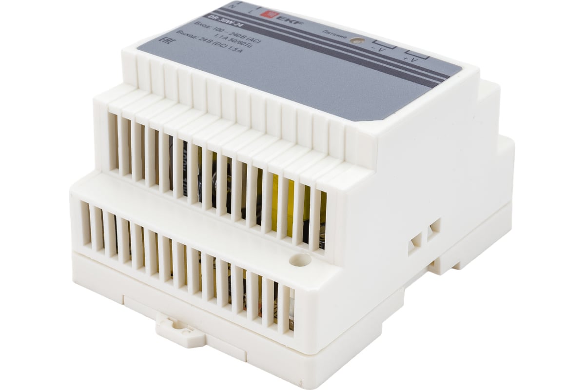 Блок питания EKF 24В PROxima dr-30w-24 - выгодная цена, отзывы ...