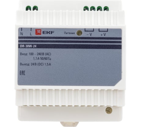 Блок питания EKF 24В PROxima dr-30w-24