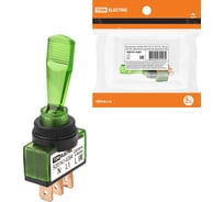 Выключатель-тумблер TDM ELECTRIC ASW-13D 1P 12В AC/DC 20А (3c) ON-OFF с фиксацией с зеленой LED подсветкой SQ0747-0284