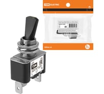 Выключатель-тумблер TDM ELECTRIC ASW-07D-2 1P 12В AC/DC 30А (3c) ON-OFF с фиксацией с зеленой LED подсветкой SQ0747-0291