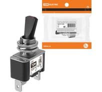 Выключатель-тумблер TDM ELECTRIC ASW-07D-2 1P 12В AC/DC 30А (3c) ON-OFF с фиксацией с красной LED подсветкой SQ0747-0290