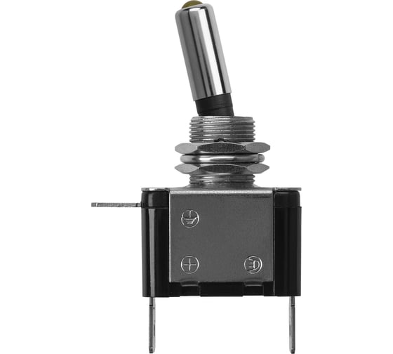 Выключатель-тумблер TDM ELECTRIC ASW-07D 1P 12В AC/DC 25А (3c) ON-OFF с фиксацией с желтой LED подсветкой SQ0747-0287