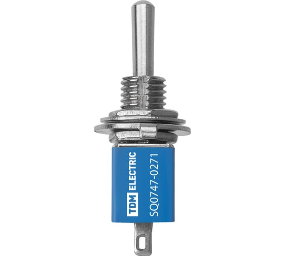 Переключатель-тумблер TDM MTS-103 Micro 1P 250В AC/DC 3А (3c) ON-OFF-ON с фиксацией SQ0747-0271