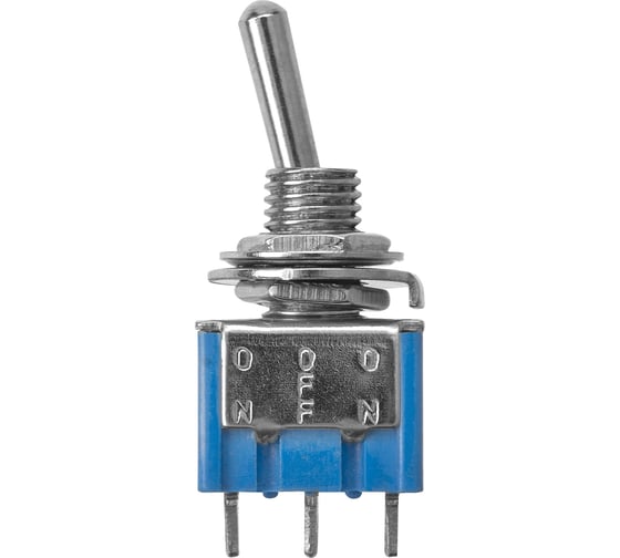 Переключатель-тумблер TDM MTS-103 Micro 1P 250В AC/DC 3А (3c) ON-OFF-ON с фиксацией SQ0747-0271