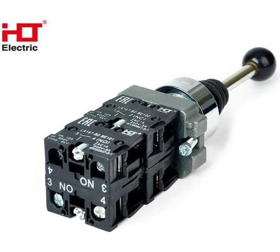 Джойстик HLT LA167-PA14 4 положения 4з с фиксацией черный (10 шт, уп) 085-17-203