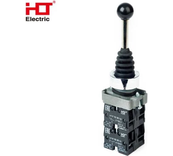 Джойстик HLT LA167-PA14 4 положения 4з с фиксацией черный (10 шт, уп) 085-17-203