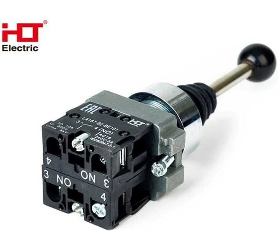 Джойстик HLT LA167-PA12 2 положения 2з с фиксацией черный (10 шт, уп) 085-17-201