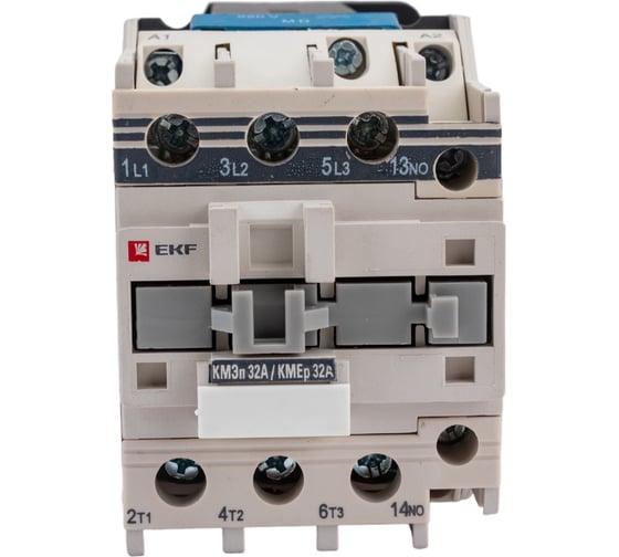 Контактор EKF КМЭп, малогабаритный, 32А, 220В, DC, 1NO, PROxima, SQ ctr-s-32-220-p