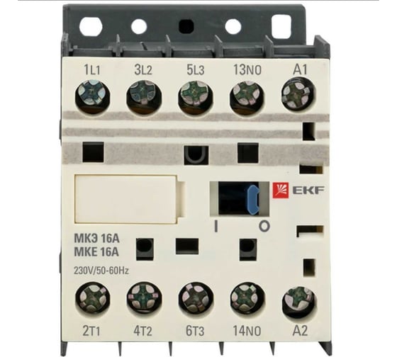 Миниконтактор EKF МКЭ, 16А, 230В, 1NO, PROxima Mctr-s-16-230
