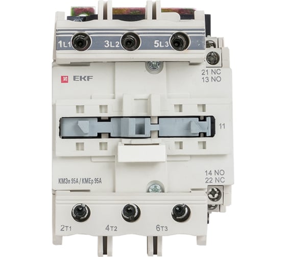 Контактор EKF КМЭп, малогабаритный, 95А, 24В, DC, 1NO, 1NC, PROxima ctr-s-95-24-nc-p