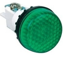 Сигнальная арматура Emas зеленая 22мм с лампой накаливания, 230В переменного тока S224NY