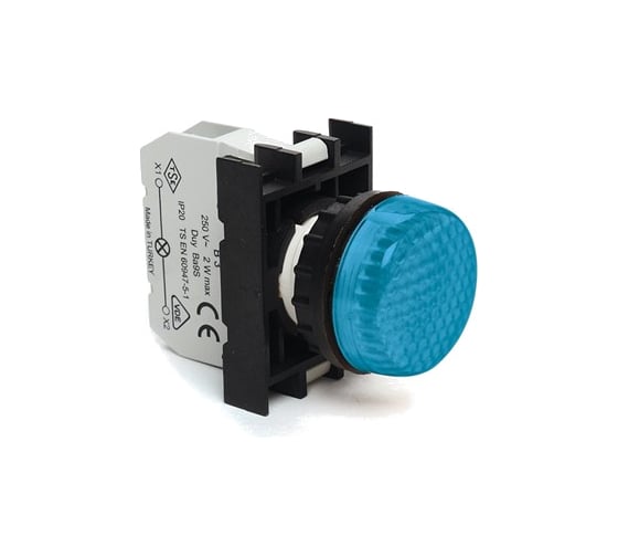 Сигнальная арматура Emas синяя, серия B, с блоком подсветки B3 без лампы B030XM 1