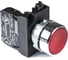 Нажимная круглая кнопка Emas красная, 250 В AC, 4 А, CM100DK 1