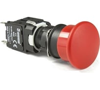 Нажимная возвратная грибовидная кнопка Emas красная 1НО , D100YM30K