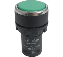 Нажимная моноблочная кнопка Emas 22мм, IP40, 1НО, 240В, 0,3А. MB100DY