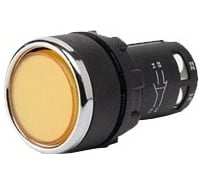 Нажимная моноблочная кнопка Emas 22мм, IP40, 1НО+1НЗ, 240В перенного тока, 0,3А. MB102DS