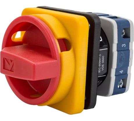 Двухпозиционный двухфазный переключатель Emas аварийного типа 0-1 20А, 400В PSA020AK241E