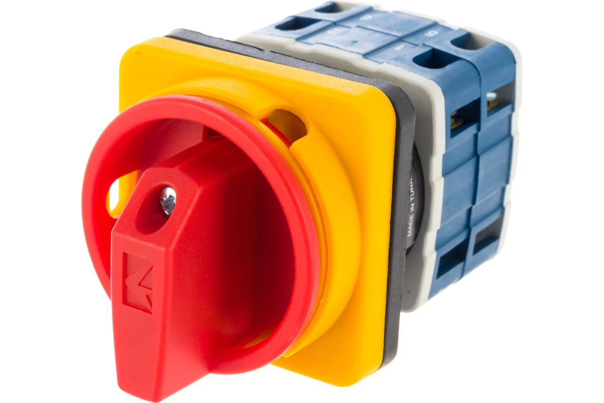 Двухпозиционный трехфазный переключатель Emas 0-1 25А, 400В ...