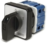 Трехфазный переключатель управления двигателем Emas 0-1 63А, 400В . PSA063AK331S