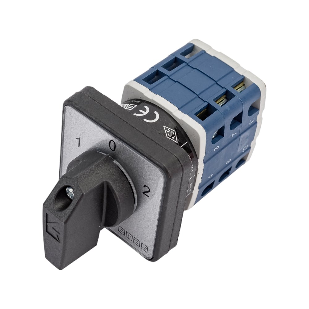 Трехфазный переключатель управления двигателем Emas 1-0-2 10А, 400В ...