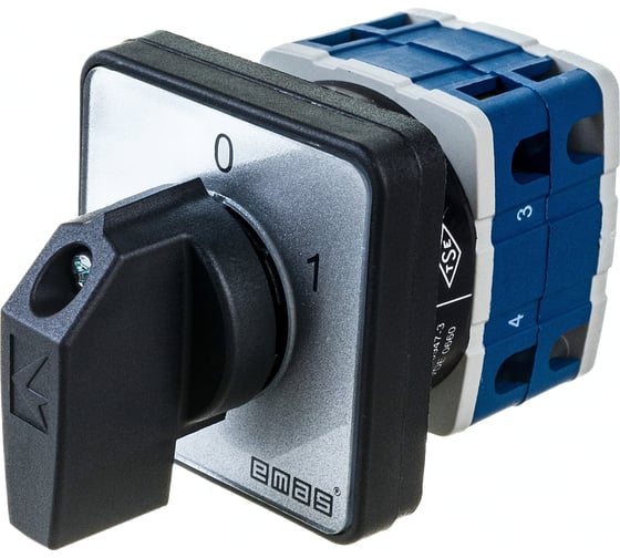 Трехфазный переключатель управления двигателем Emas 0-1 10А, 400В. PSA010AK331S
