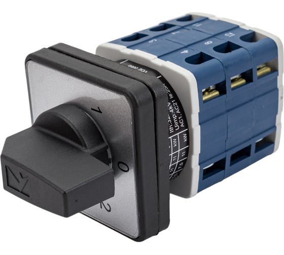 Трехфазный реверсивный переключатель полюсов Emas 1-0-2 25А, PSA025KD334S