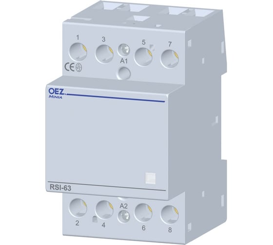 Контактор OEZ серия RSI, 4НО, 63А, управление 230В AC, PI: RSI-63-40-A230 36633