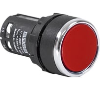 Нажимная моноблочная кнопка Emas красная, 22мм, IP40, 1НО+1НЗ, MB102DK