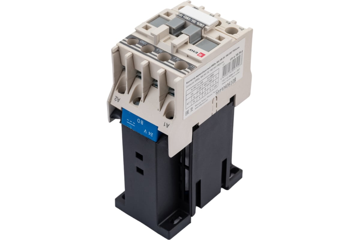 Малогабаритный контактор КМЭп EKF 18А 24В DC 1NO PROxima ctr-s-18-24-p ...