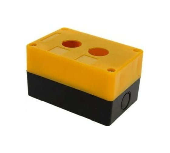 Корпус TDM КП102 для кнопок, 2места, желтый SQ0705-0007 1