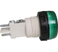 Сигнальная арматура Emas зеленая 22мм под лампу с резьбой Ba9S S224NY7