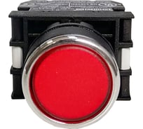 Нажимная круглая кнопка Emas красная, 250В AC, 4А, 12-30В AC/DC B162DK