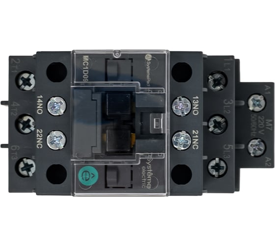 Контактор Systeme Electric MC1D 3п 9А кат. 220В AC 1НО+1НЗ SE MC1D09M7