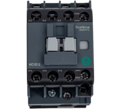 Контактор Systeme Electric MC1E 3п 12А кат. 220В/230В AC 1НО+1НЗ SE MC1E12M7