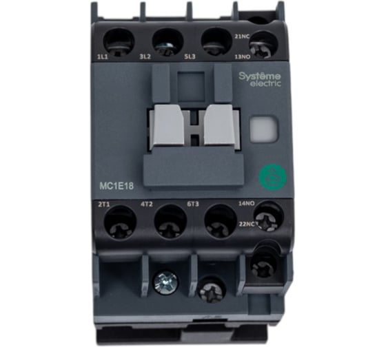 Контактор Systeme Electric MC1E 3п 18А кат. 220В/230В AC 1НО+1НЗ SE MC1E18M7