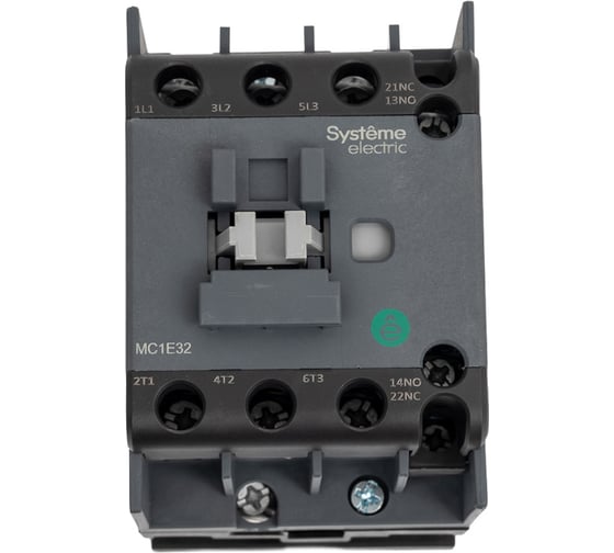 Контактор Systeme Electric MC1E 3п 32А кат. 220В/230В AC 1НО+1НЗ SE MC1E32M7 1