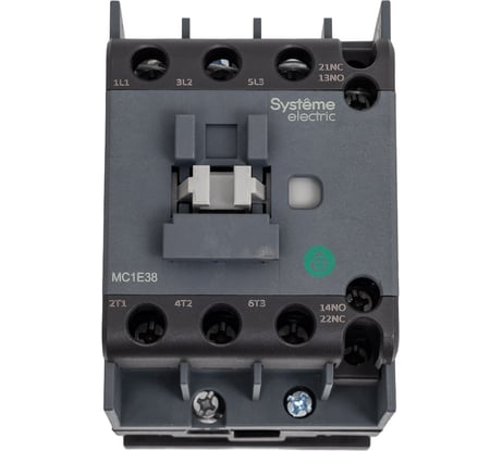 Контактор Systeme Electric MC1E 3п 38А кат. 220В/230В AC 1НО+1НЗ SE MC1E38M7