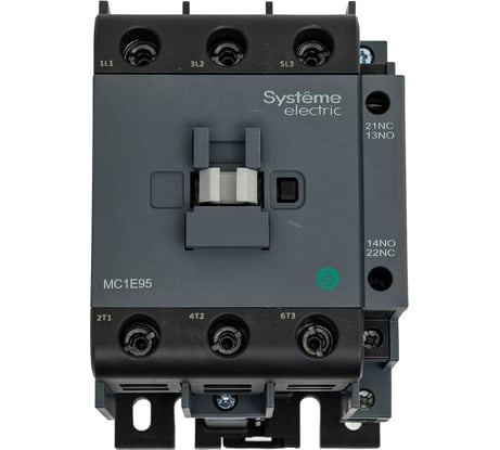 Контактор Systeme Electric MC1E 3п 95А кат. 220В/230В AC 1НО+1НЗ SE MC1E95M7