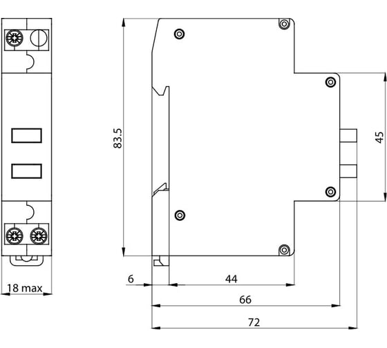 Кнопка управления модульная КЭАЗ OptiDin KM63-B-11-УХЛ3 138904