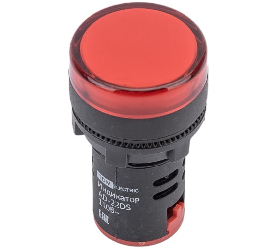 Лампа TDM, AD-22DS матрица, d22мм, красный, 110В AC/DC SQ 0702-0029