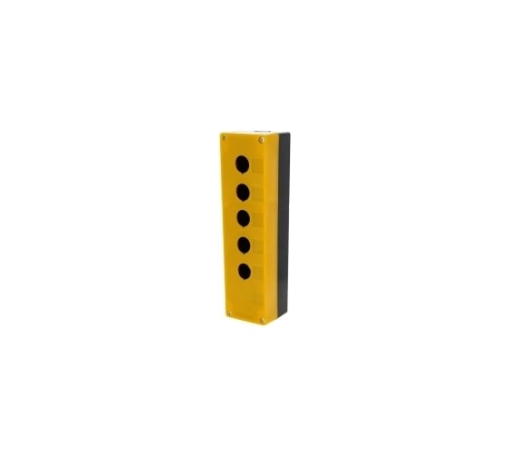 Корпус TDM КП1056, для кнопок, 5(6) мест, желтый SQ 0705-0010
