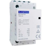 Контактор модульный ELCOMTECH 16A 4NC 230VAC (4НЗ 230В) 2х модуль MCON21B-16-04-230AC УТ-00026333