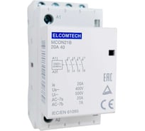 Контактор модульный ELCOMTECH 20A 4NO 230VAC (4НО 230В) 2х модуль MCON21B-20-40-230AC УТ-00026340