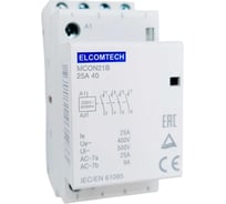 Контактор модульный ELCOMTECH 25A 4NO 230VAC (4НО 230В) 2х модуль MCON21B-25-40-230AC УТ-00026345