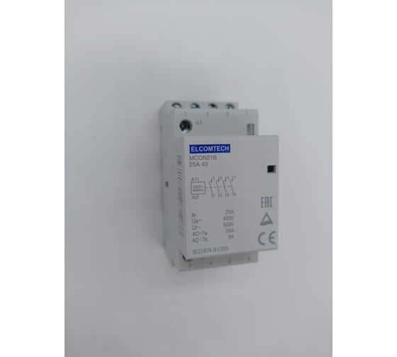 Контактор модульный ELCOMTECH MCON21B-25-40-230AC УТ-00026345