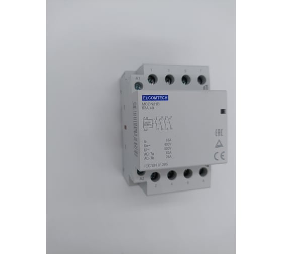 Контактор модульный ELCOMTECH MCON21B-63-40-230AC УТ-00026360